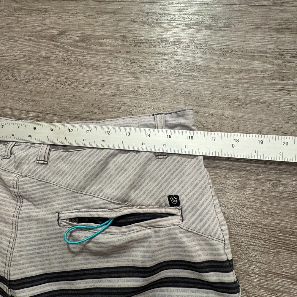 Burnside Board Shorts Mens 32 Gray Swim Surf Beach Trunks‎ Surfer 10